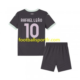 Tenue AC Milan Rafael Leao 10 Enfant Troisieme 2024-2025 Maillot de Foot